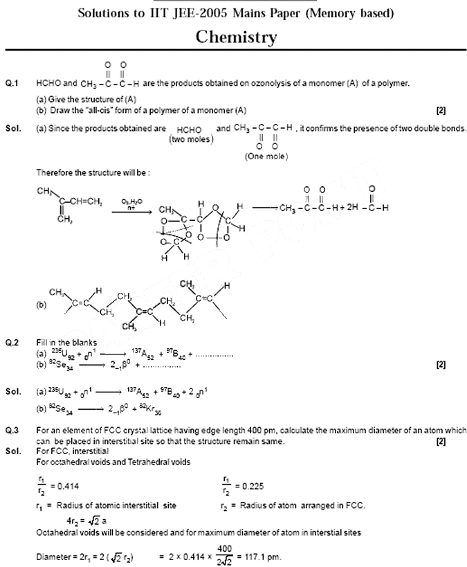 chemistry essay answers